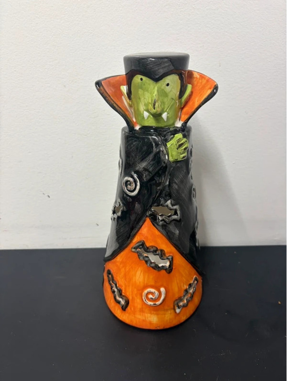 Halloween Vampire Ceramic Tea-light Lantern